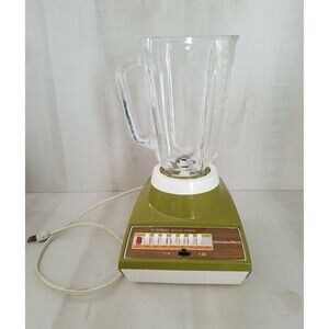 Vintage Sears Insta Blend 14Speed Avocado 1970s Blender SEE PICTURES USED NO LID